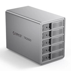 Hộp đựng ổ cứng Orico 9848RC3-PRO-EU-GY-BP 3.5Inch USB-C 20Gbps - RAID (4 khe cắm)