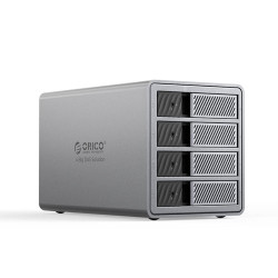 Hộp đựng ổ cứng Orico 9848RU3-EU-GY-BP 3.5Inch USB-B 5Gbps - RAID (4 khe cắm)