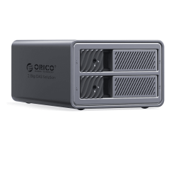 Hộp đựng ổ cứng Orico 9828U3-EU-GY-BP 3.5Inch USB-B 5Gbps (2 khe cắm)