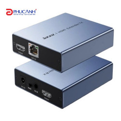 Bộ khuyếch đại HDMI Jasoz T-G200 150m thông qua cáp mạng LAN Cat5e, Cat6 (Bộ nhận)