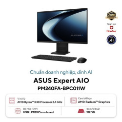 Máy tính AIO Asus ExpertCenter PM240FA-BPC011W (Ryzen 3 30/ 8GB/ 512GB SSD/ 23.8inch/ Win11/ Key + Mouse Wireless/ 2Y)