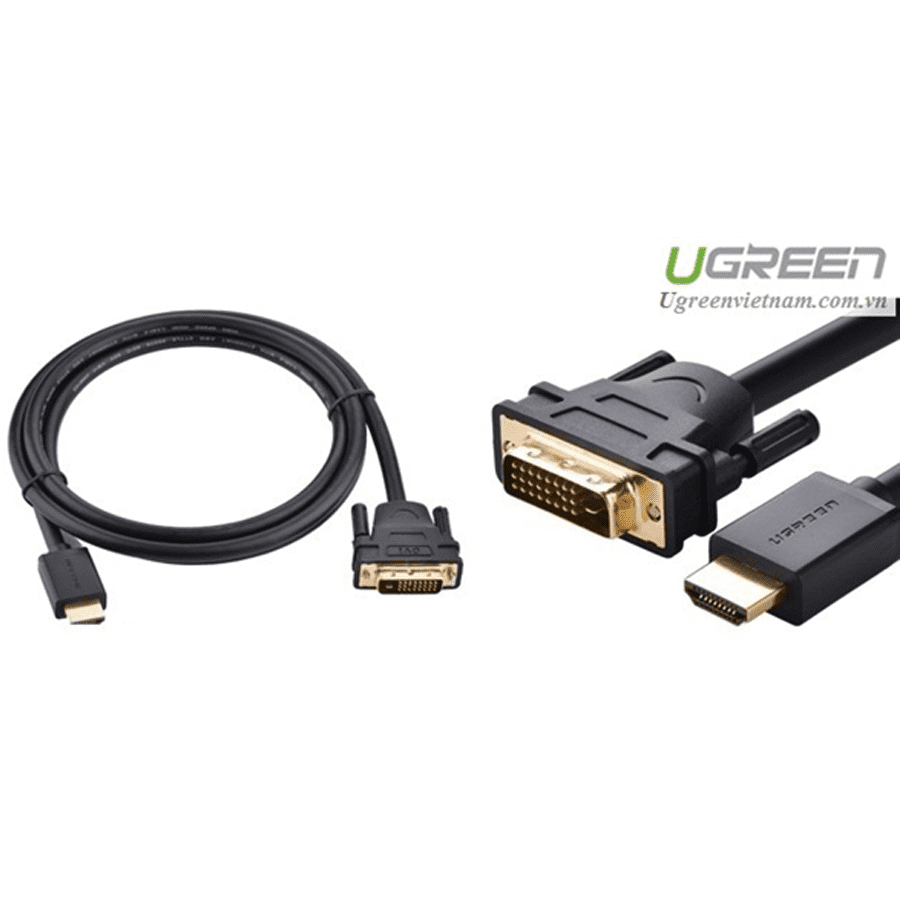 Cáp chuyển Ugreen 10137 từ HDMI sang DVI (5m)