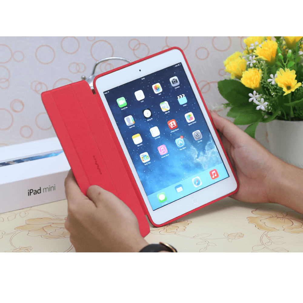Ốp MTB iPad mini gấp ba lưng trong - Đỏ