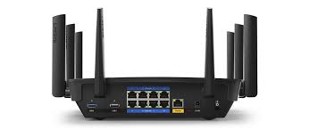 Bộ phát wifi Linksys EA9500 (8 Gigabit LAN 10/ 100/ 1000Mbps/ 1 cổng Gigabit WAN / 2 cổng USB/ 8 ăng ten rời / 3 băng tần AC5400)