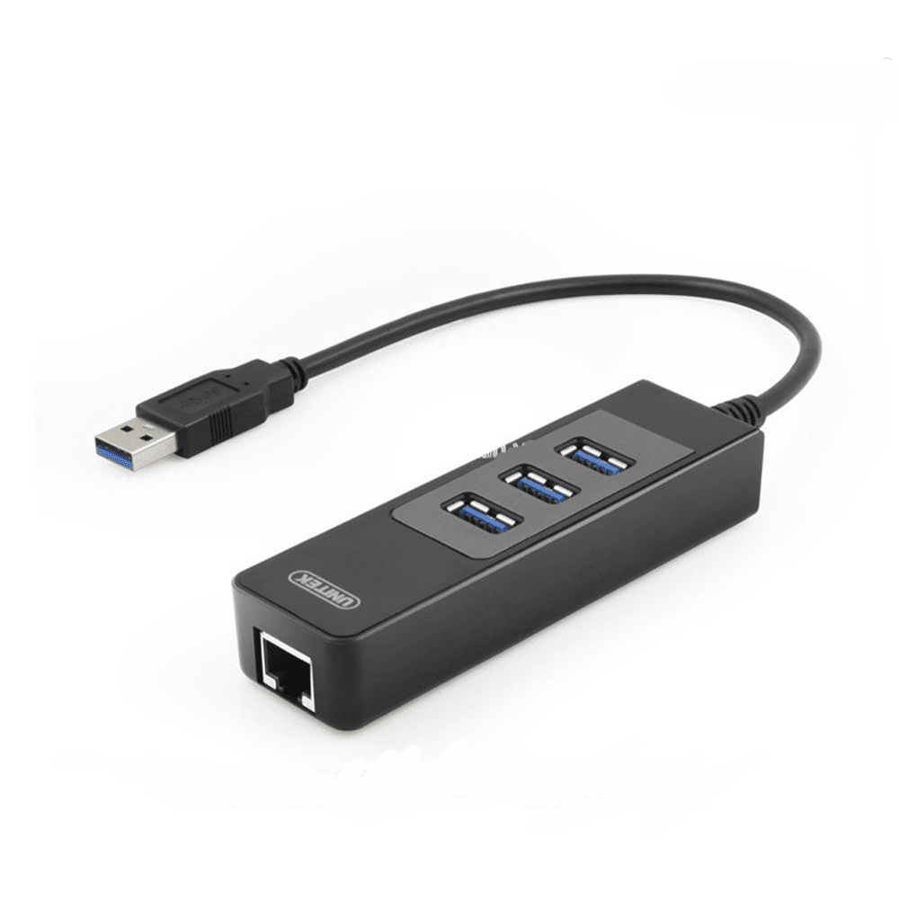 Bộ chia USB Ugreen 1 ra 3 cổng USB 3.0 và 1 Lan 10/100