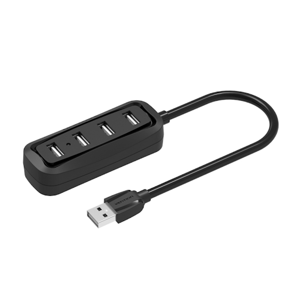 Bộ chia USB 1 ra 4 Vention VAS-J43-B050 (USB2.0-Đen) 0.5m