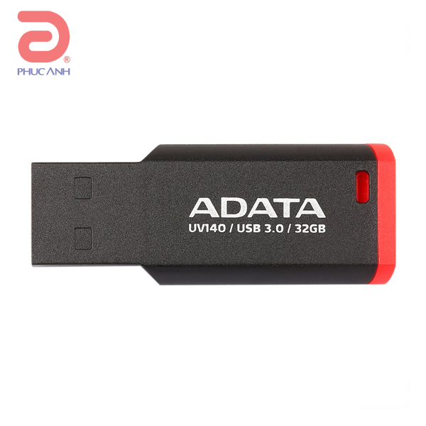 USB Adata UV140 32Gb (Đen Đỏ)