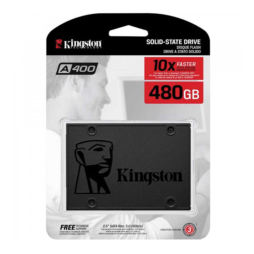 Ổ SSD Kingston SA400 480Gb SATA3 (đọc: 500MB/s /ghi: 450MB/s) 
