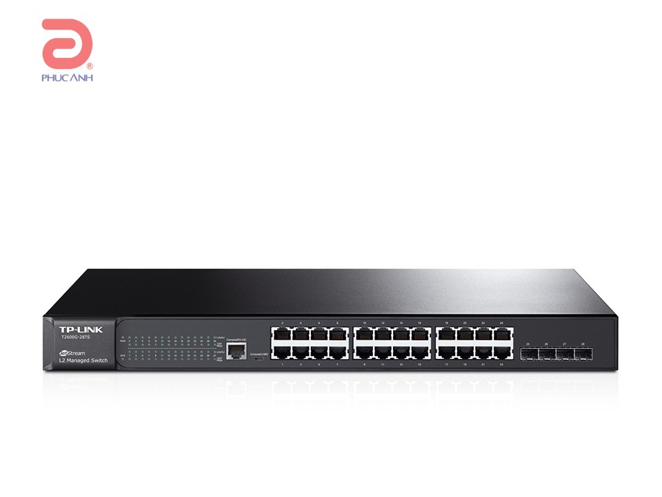 thumbnail image 2 of TP-Link JetStream 24-Port Gigabit L2 Managed Switch With 4 Gigabit SFP 2 of 14