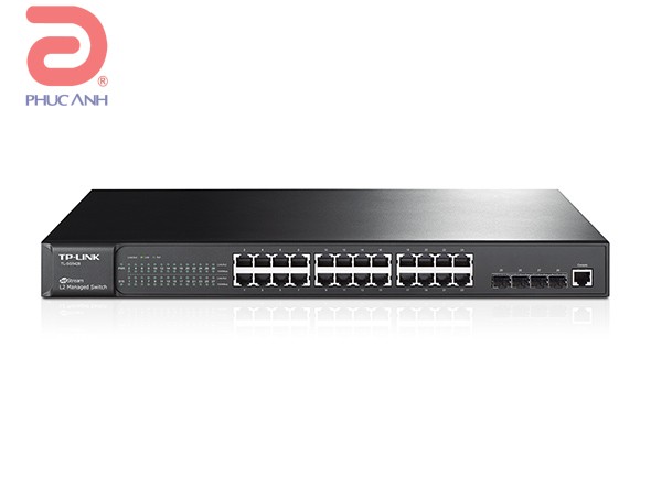 Thiết bị chia mạng TP-Link TL-SG5428 (JetStream™ 24-port Pure-Gigabit L2 Managed Switch/ 24 10/ 100/ 1000Mbps RJ45 ports including 4 Gigabit SFP slots)