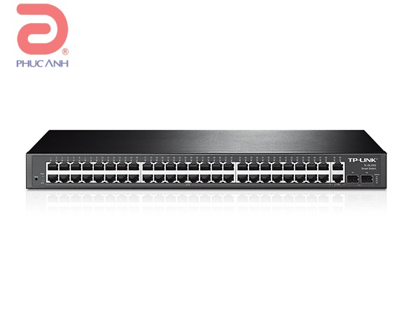 Thiết bị chia mạng TP-Link TL-SL2452 (48-Port 10/ 100Mbps + 4-Port Gigabit Smart Switch/ 48 10/ 100Mbps RJ45 ports/ 2 Gigabit RJ45 Ports and 2 SFP Slots)
