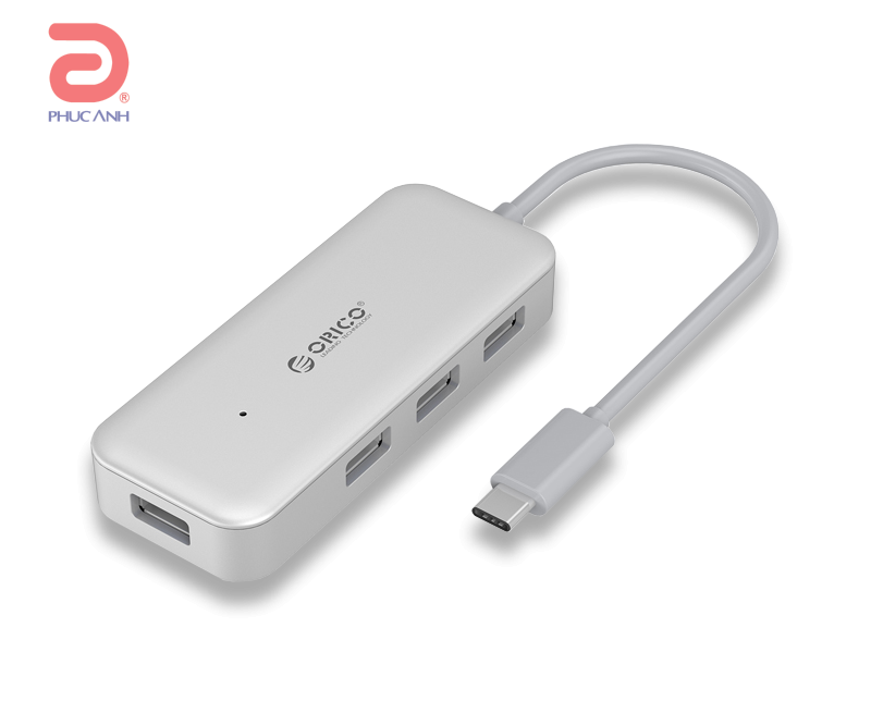 Bộ chia USB 1 ra 4 Orico TC4U-U3 USB3.0 & Type C