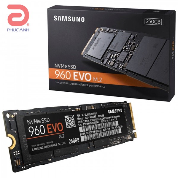 Ổ cứng SSD Samsung 960 Evo 250GB PCIe 3.0 x4/ NVMe 1.2 M2.2280