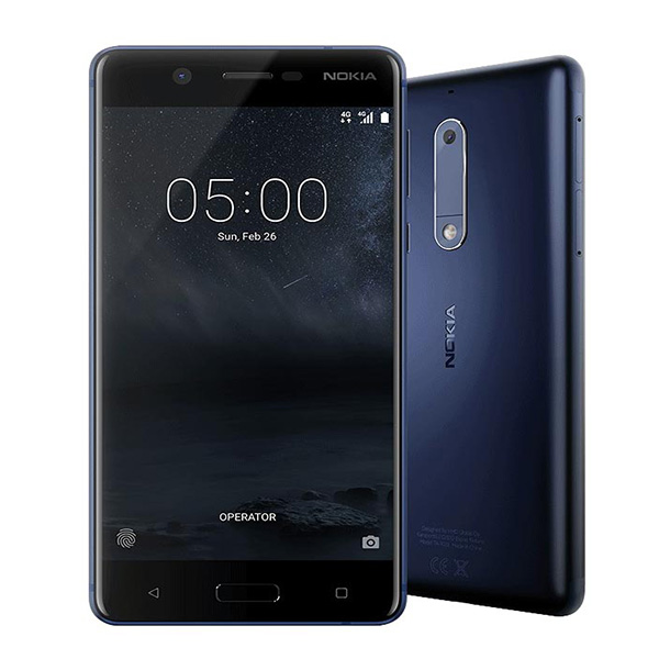 Điện thoại DĐ Nokia 5-Blue (Qualcomm Snapdragon 430 8 nhân 64 bit/ 5.2Inch/ 720 x 1280 pixels/ 2G/ 16GB/ Camera sau 13MP / Camera trước 8MP/ 3000mAh/ Android 7.0)