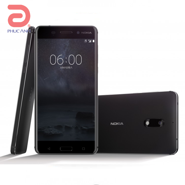 Điện thoại DĐ Nokia 6-Black (Qualcomm Snapdragon 430 8 nhân 64 bit/ 5.5Inch/ 1080 x 1920 pixels/ 3G/ 32GB/ Camera sau 16MP / Camera trước 8MP/ 3000mAh/ Android 7.0)