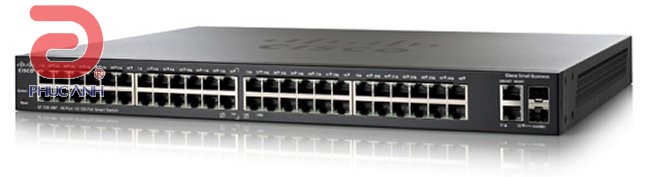 Thiết bị chia mạng Cisco SLM248PT-G5 SF200-48P POE 48-Port 10/ 100 PoE Smart Switch