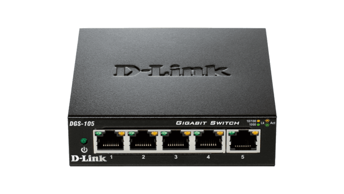 Thiết bị chia mạng Dlink DGS-105 (5 cổng/ (10/ 100/ 1000Mbps))