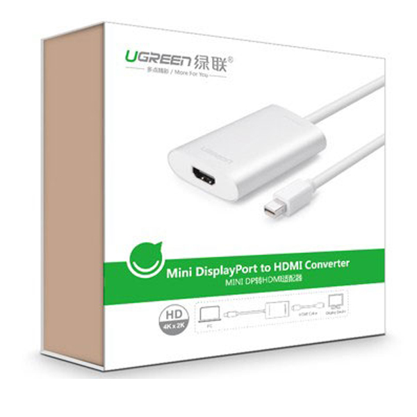 Cáp chuyển Ugreen 10451 Mini Displayport sang HDMI (15cm)