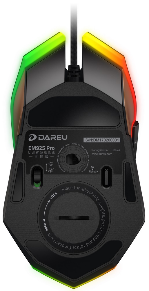 Chuột quang DAREU EM925 PRO (LED RGB) (USB)