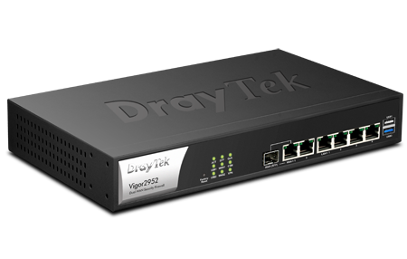 Thiết bị cân bằng tải DRAYTEK Vigor V2952 (Super Load balancing router/ Firewall & VPN server/ NAT throughput upto 500Mbps/ VPN trunking/ Tăng gấp đôi băng thông VPN)