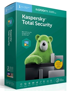 Phần mềm diệt virus Kaspersky Total Security (1 user 12 tháng)