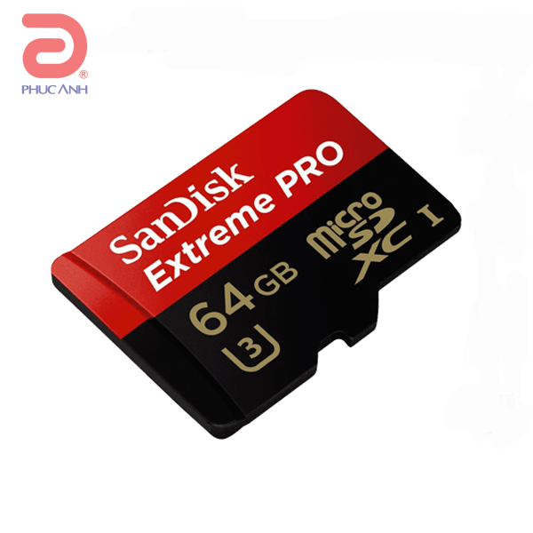 Thẻ nhớ Micro SD Extreme Pro Sandisk 64Gb Class 10 (R/W: 100/90MB/s)
