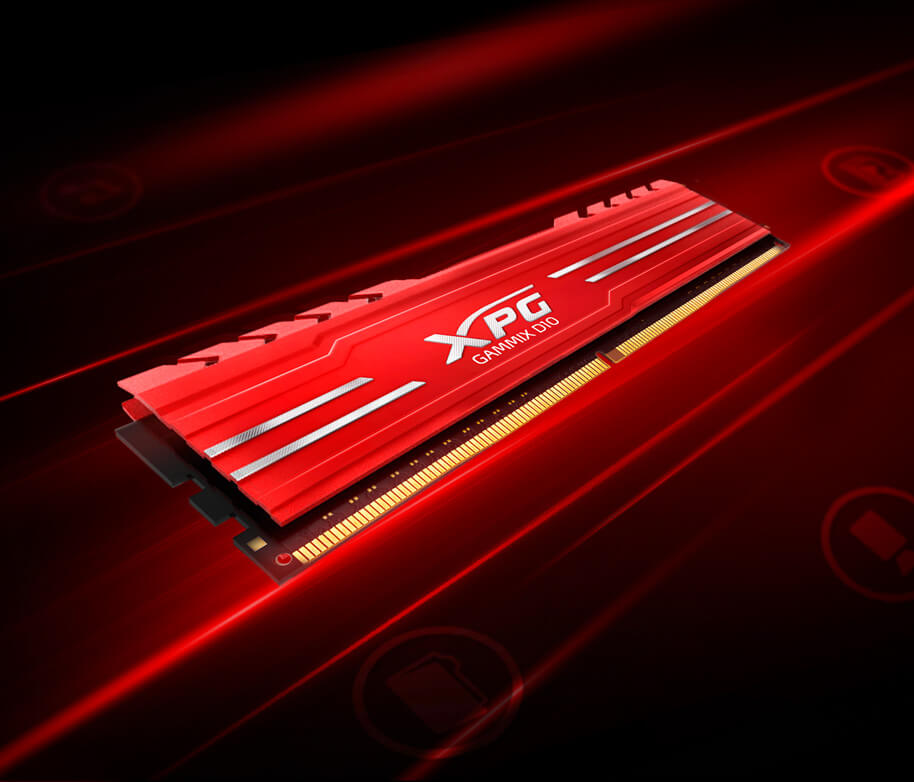 RAM Adata 8Gb DDR4-2400- XPG GAMMIX D10 (AX4U240038G16-BRG)