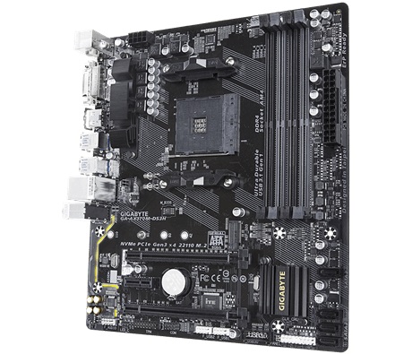Main Gigabyte AX370M-DS3H (Chipset AMD X370/ Socket AM4/ VGA onboard)