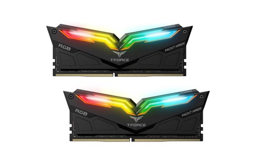 RAM Team T-Force Night Hawk RGB 16Gb (2x8Gb) DDR4-3200Mhz (Black)
