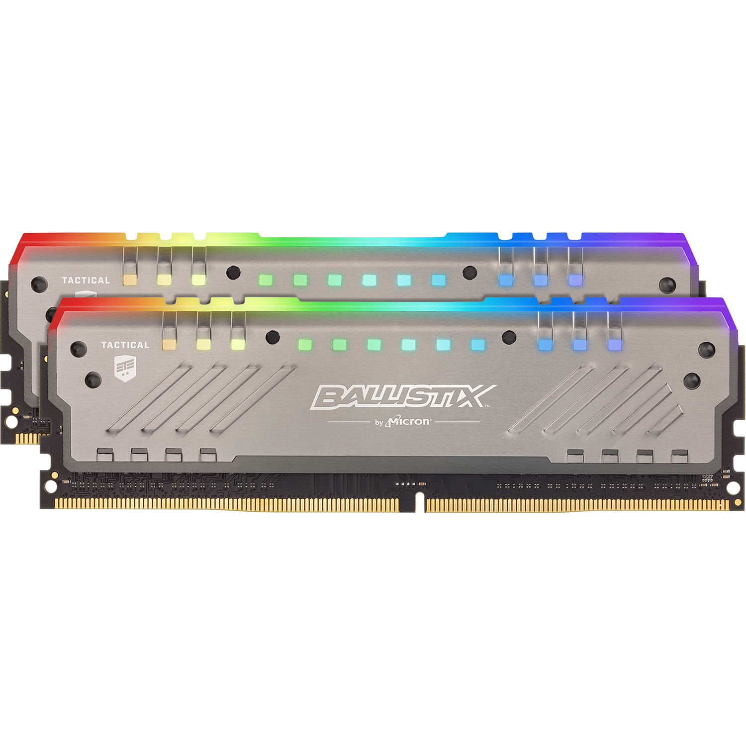 RAM Crucial Ballistix Tactical Tracer RGB (2x18)16Gb DDR4 2666 (BLT2K8G4D26BFT4K) Tản