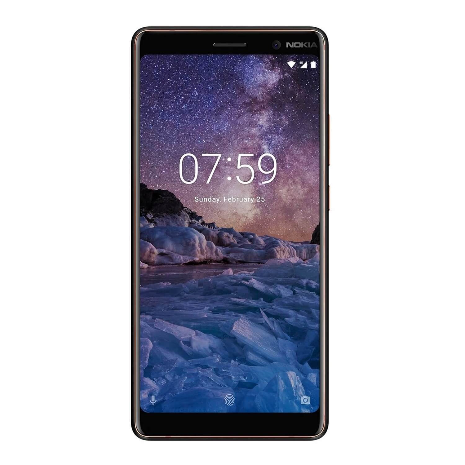 Điện thoại DĐ Nokia 7 Plus-Black (Qualcomm Snapdragon 660 8 nhân 64 bit/ 6.0Inch/ 1080 x 2160 pixels/ 4G/ 64GB/ Camera sau 12MP & 13MP / Camera trước 16MP/ 3800mAh/ Android 8.0)