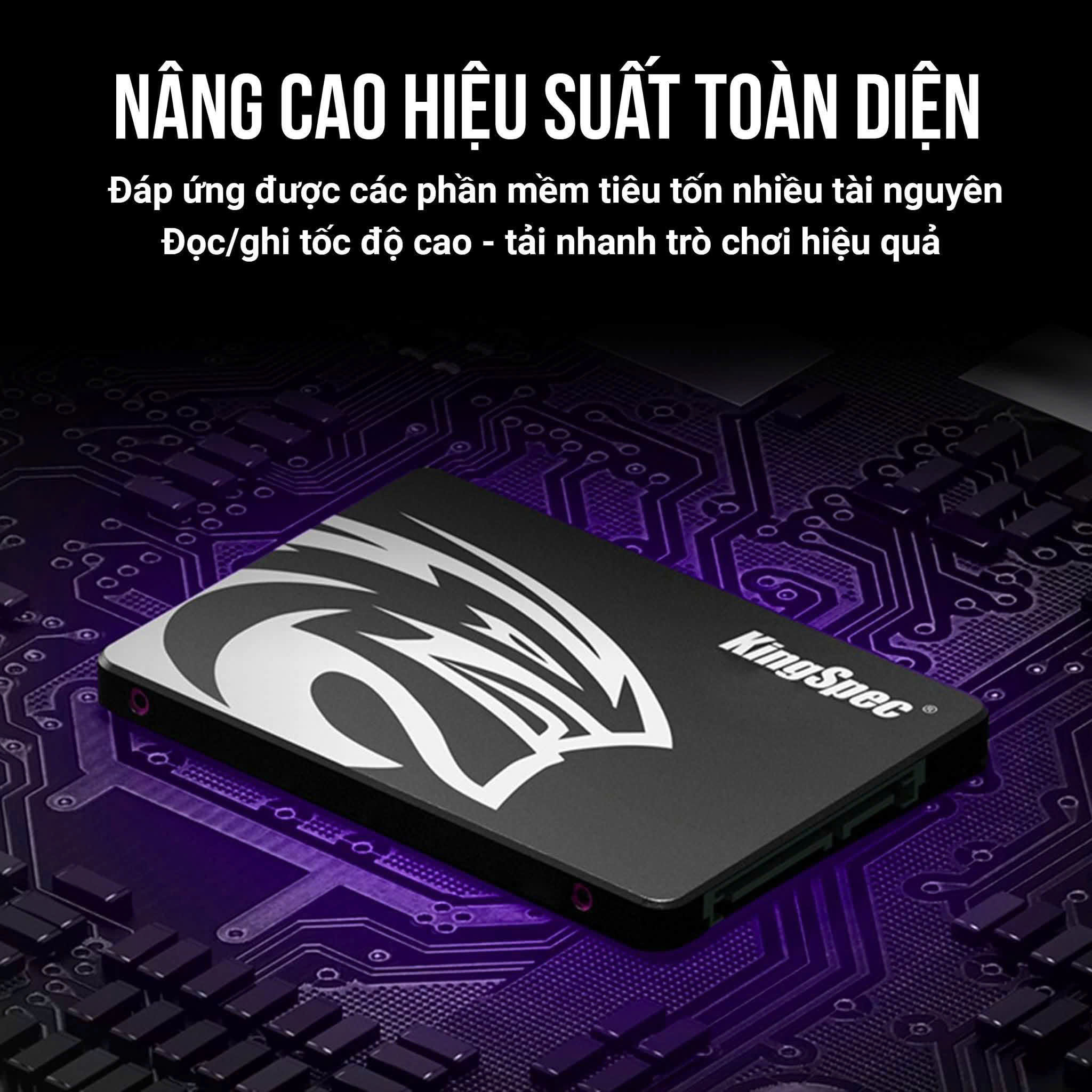 Ổ SSD Kingspec P3-256 256GB (SATA3/ 2.5Inch/ 570MB/s/ 500MB/s)