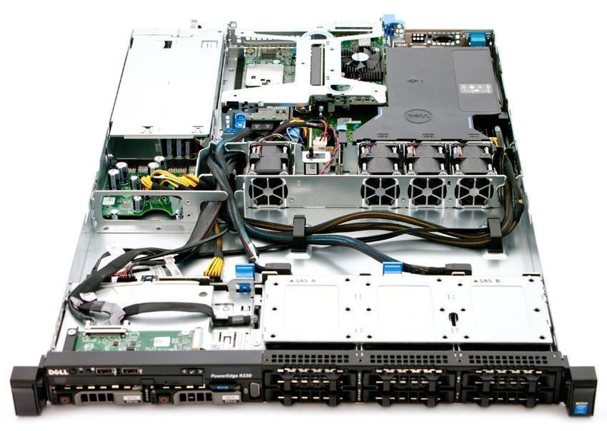 Máy chủ Dell PowerEdge R330 E3-1270 v6 (E3-1270 v6/ 8GB UDIMM/ 2400MTs/ 1TB 7.2K RPM SATA 6Gbps 3.5inch HP/ DVDRW/ PERC H330/ On-Board LOM 1GBE/ Idrac8 Basic/ 350W PSU/ Bezel/ Sliding Rails CMA/ 3 Yrs Pro)