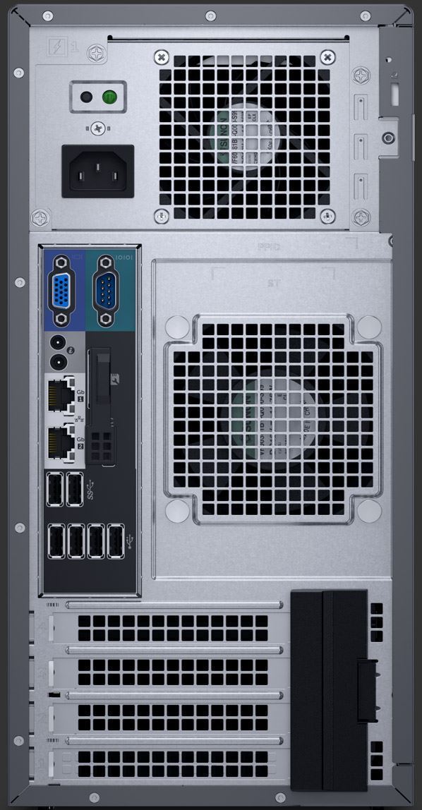 Máy chủ Dell PowerEdge T130 (E3-1230 v6/ 8GB UDIMM/ 2400MTs/ 1TB 7.2K RPM SATA 6Gbps 3.5inch Cabled HDD/ DVDRW/ Embedded SATA/ On-Board LOM 1GBE/ iDRAC8 Basic/ 3Yrs Pro)