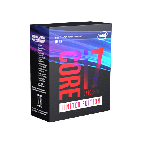 CPU Intel Core i7 8086K (Up to 5.00Ghz/ 12Mb cache) Coffee Lake