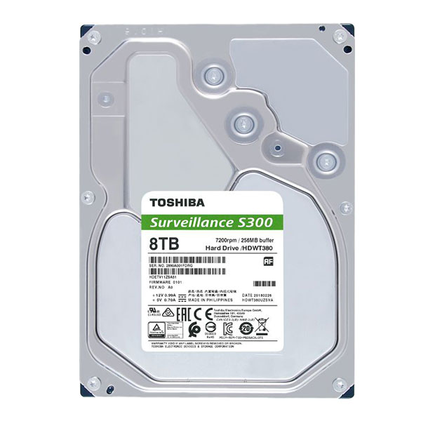 Ổ cứng Camera Toshiba S300 Surveillance 10Tb 7200rpm 256Mb