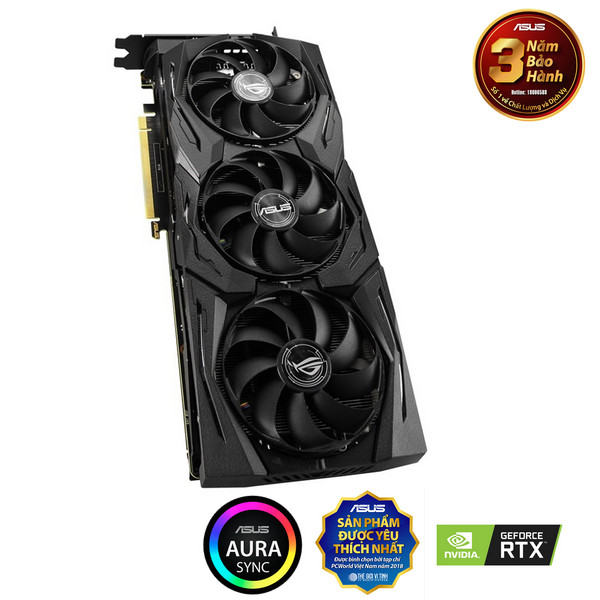 Cạc đồ họa Asus ROG-STRIX-RTX2080TI-O11G-GAMING(NVIDIA Geforce RTX 2080Ti/ 11Gb/ GDDR6/ 352Bit)