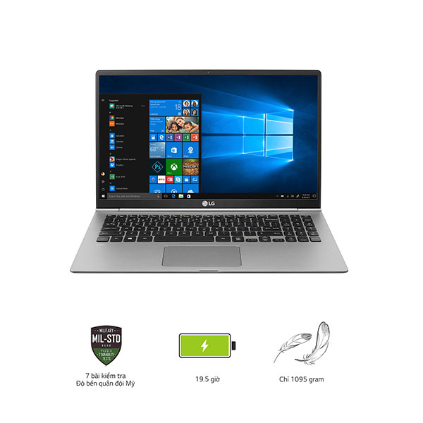 Laptop LG Gram 15Z980-G.AH55A5 (i5-8250U/8GB/512Gb SSD/15.6FHD/VGA ON/Win10/Grey)