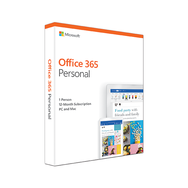 Phần mềmMicrosoft Office 365 Personal English 1YR P4 (QQ2-00807) (dùng cho  1PC hoặc 1 Mac.