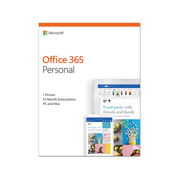 Phần mềmMicrosoft Office 365 Personal English 1YR P4 (QQ2-00807) (dùng cho 1PC hoặc 1 Mac. Thời hạn 12 tháng)