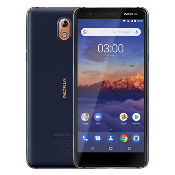 Điện thoại DĐ Nokia 3.1 Blue (MT6750N 8 nhân 1.5Ghz/ 5.2 Inch/ 720 x 1440 pixels/ 2G/ 16GB/ Camera sau 13MP/ Camera trước 8MP/ 2990mAh/ Android 8.1)