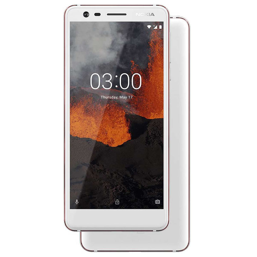 Điện thoại DĐ Nokia 3.1 White (MT6750N 8 nhân 1.5Ghz/ 5.2 Inch/ 720 x 1440 pixels/ 2G/ 16GB/ Camera sau 13MP/ Camera trước 8MP/ 2990mAh/ Android 8.1)