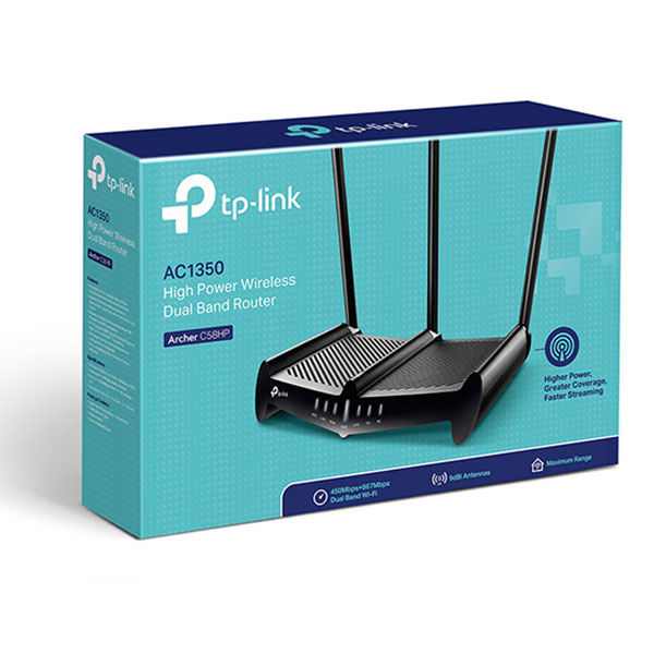 Bộ phát wifi TP-Link C58HP AC1350Mbps, angten 9dbi
