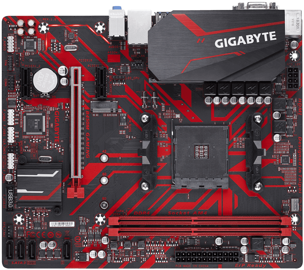 Main Gigabyte B450M GAMING (Chipset AMD 