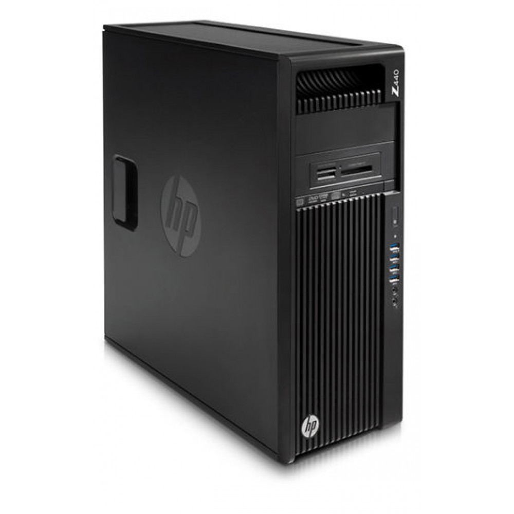 Máy trạm đồng bộ HP Z440 Workstation E5-1630V4 có vỏ ngoài đen sang trọng với logo HP nổi bật