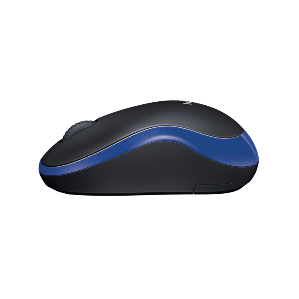 Chuột không dây Logitech M185 Màu đen viền Xanh 