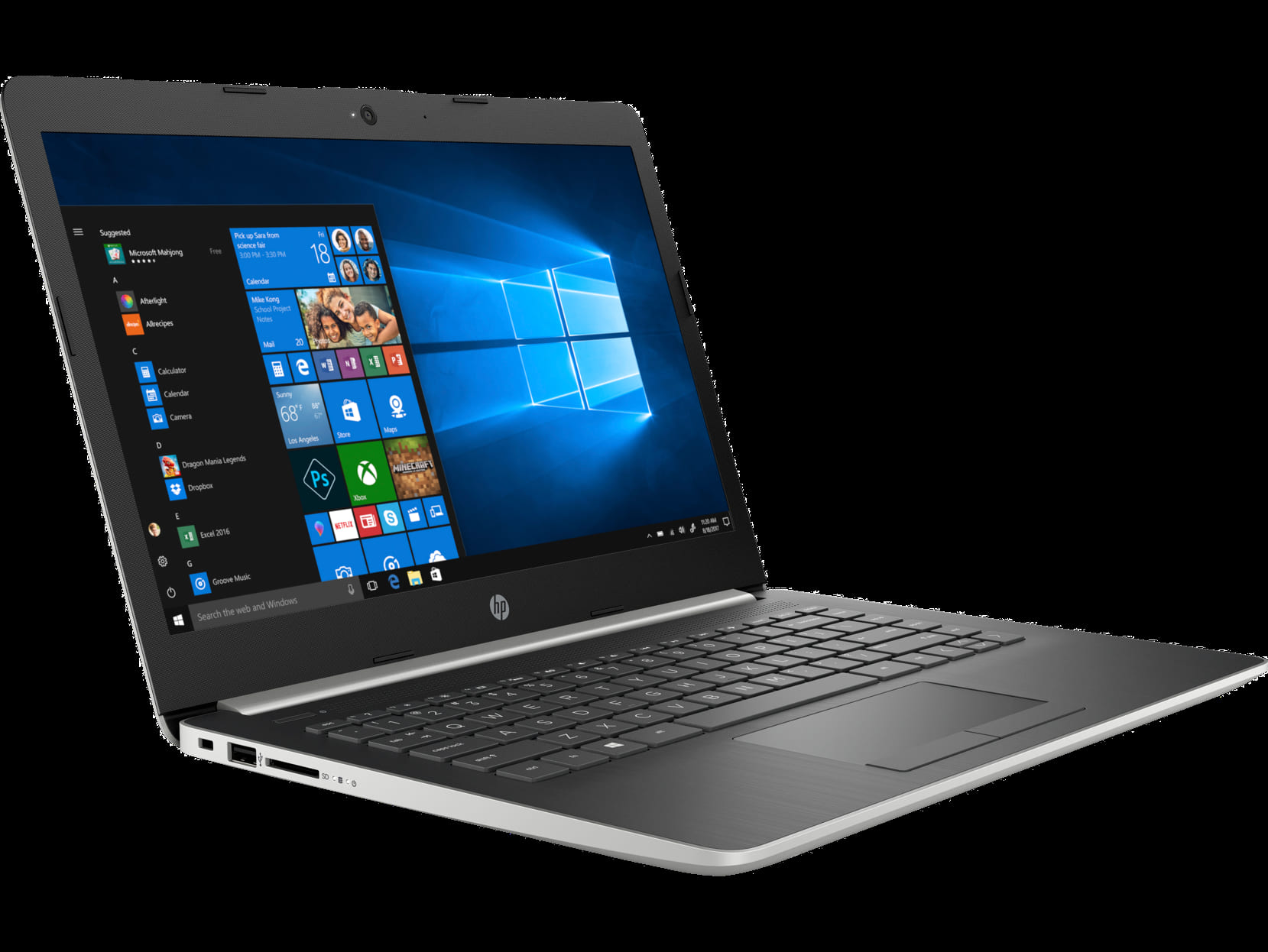 Laptop HP 14-ck0135TU 6KD74PA (Silver)