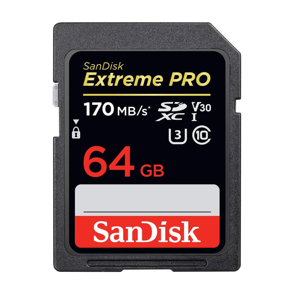 Thẻ nhớ SD Extreme Pro Sandisk SDXC V30 64Gb (Read/Write:170/90MB/s)