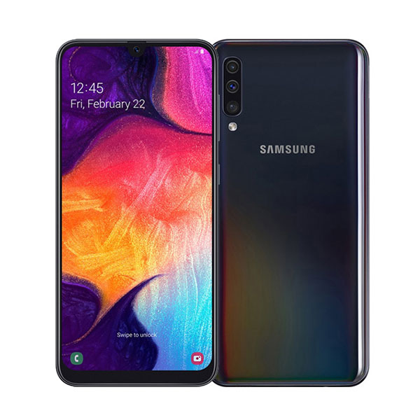 Điện thoại DĐ Samsung Galaxy A50 - A505F 64Gb Black (Exynos 9610 8 nhân 64-bit/ 4Gb/ 64Gb/ 6.4 Inch/ Android 9.0/ 4000mAh/ 4G)