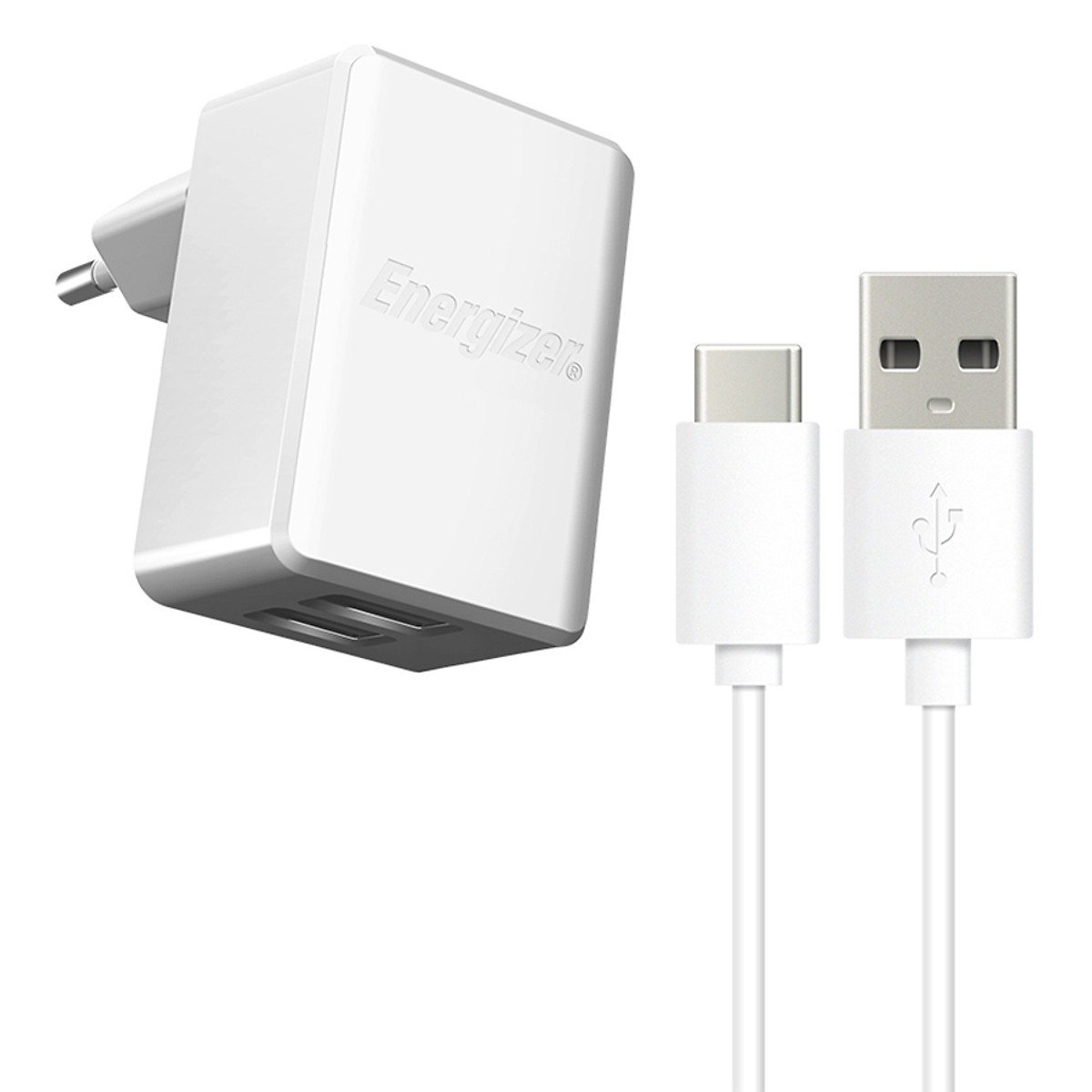 Bộ cáp sạc USB-C Energizer ACW2BEUHC23 (White)